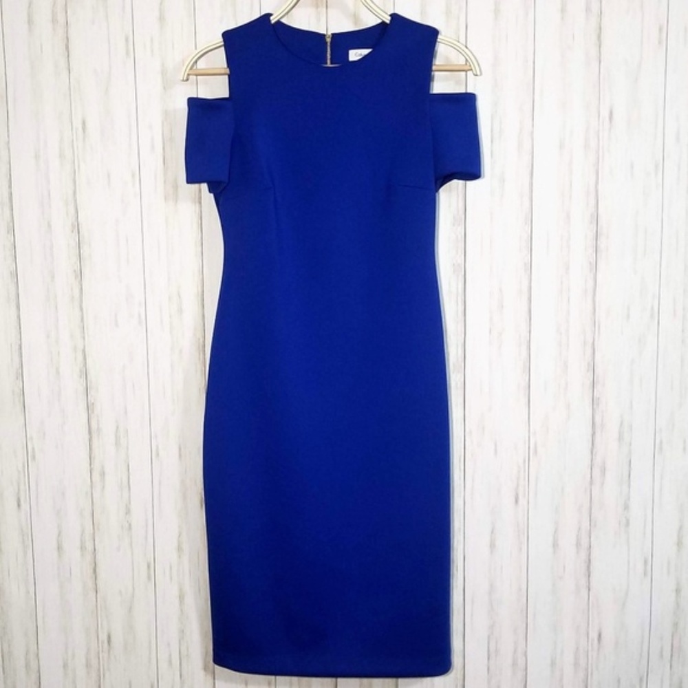 Calvin Klein Cold Shoulder Party Sheath Dress
